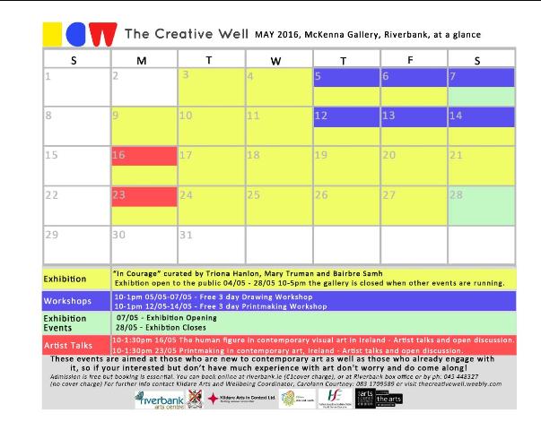 Creative Well calendar